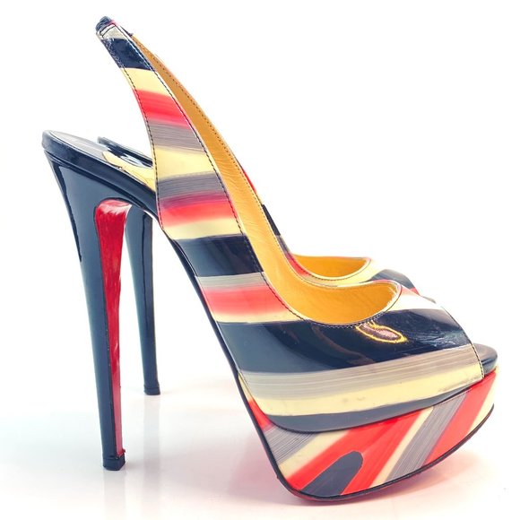 🌷❤️‍🔥FINAL SALE 🔥 NO OFFERS🌷Christian Louboutin Lady Peep 150 Pumps 35.5